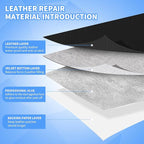 Kangshoon Leather Repair Patches, 17X79 Inch Self-Adhesive Leather Repair Tape - Image 3