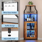 GarveeHome Corner Bar Wine Cabinet - Image 6