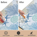 Tritard Coastal Beach Theme Kitchen Mats Rugs Set of 2 Anti Fatigue Kitchen Mats - Image 5