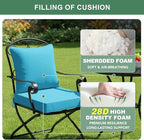 Summsun Outdoor Chair Cushions Set of 2, Waterproof Backrest and Seat Cushion - Image 4