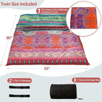 MAXYOYO Bohemian Retro Floor Mattress Vintage Floral Japanese Futon Mattress - Image 2