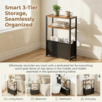 Leomonio Narrow Side Table, Slim End Tables - Image 4