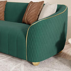 1-Piece Luxury Velvet Sofa Set for Living Room, Elegant Design Couch Set - Image 8