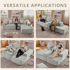107.5" Cloud Sectional Couch - Image 6