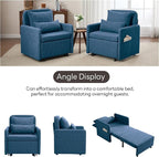 Iroomy 5-Level Adjustable Convertible Sleeper Chair, 3-in-1 Pull Out Sofa Bed - Image 10