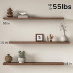 Fun Memories 55Inch Long Floating Shelves, 8 Inch Deep Shelves - Image 3