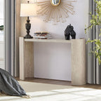 53.15" Faux Marble Pattern Entryway Table - Image 5
