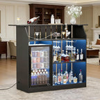 U-Shape Bar Table, Home Bar Unit by VAXZOFI