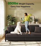 Welzona 83" Couches for Living Room, Teddy Sofa Couch - Image 5