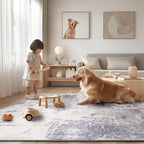 RELEANY Washable Area Rugs 9'x12' Non-Slip Modern Abstract Soft - Image 6