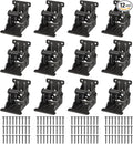 12 Pack Folding Brackets, Self-Lock Hinge by Spiglamm