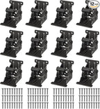 12 Pack Folding Brackets, Self-Lock Hinge by Spiglamm