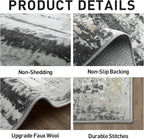 8x10 Area Rugs Washable Rug: Large Modern Abstract Living Room Rug Soft - Image 5