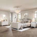 IDEALHOUSE 3 Drawer Dresser, Wooden Storage Chest of Drawers - Image 6