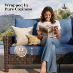 HERA'S HOUSE Patio Furniture Set, High Back Swivel Outdoor Chair - Image 8