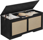 HOOBRO Storage Bench, 43.3" Toy Box, Rattan-Like Storage Chest, Sturdy Entryway - Image 9