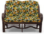 Malibu Lounge Loveseat Sofa Natural Rattan Wicker Handmade Design - Image 3