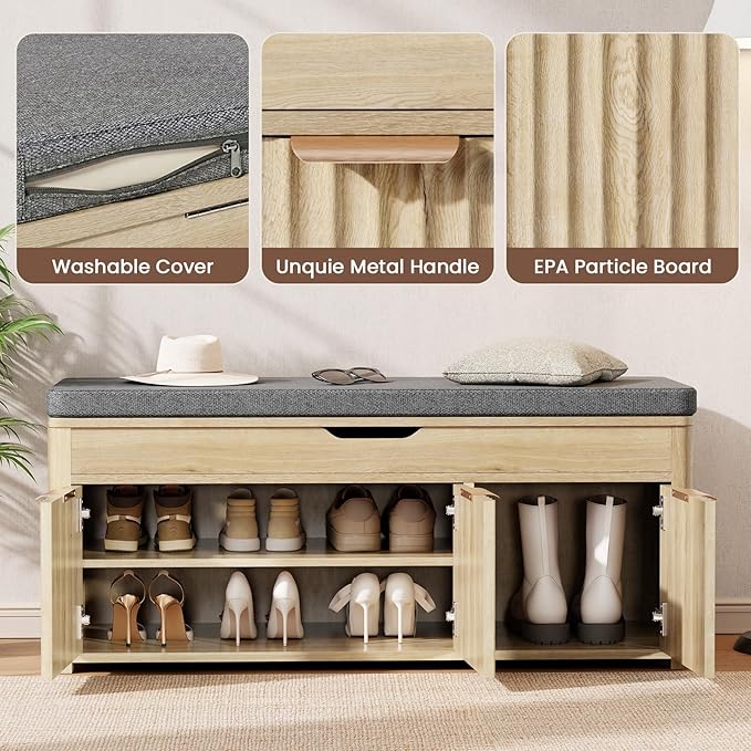 Shoe Bench with Storage - Image 6