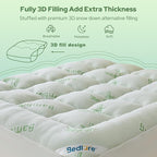BEDLORE Twin Mattress Topper Viscose Derived from Bamboo, Thick Pillow Top - Image 5