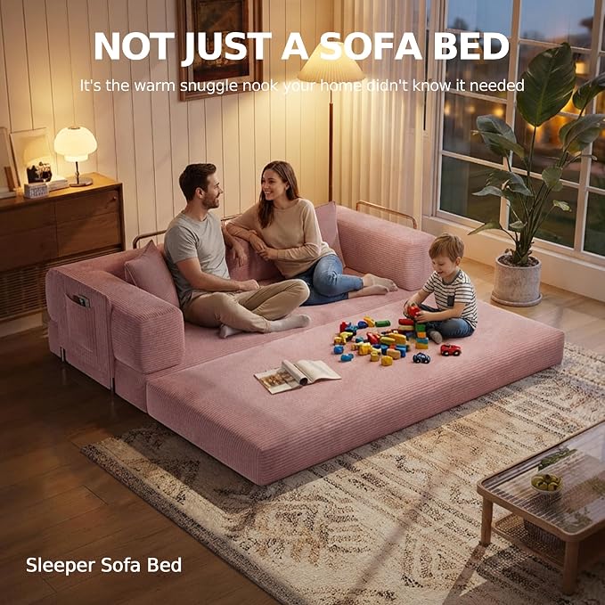 MoonSpeak 78.8''Sleeper Couch Bed - Image 9