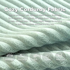 Giant Bean Bag Chair for Adults, Corduroy Chaise Lounge - Image 9
