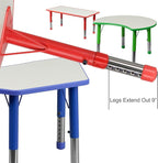 Flash Furniture Wren Adjustable Classroom Activity Table - Image 8