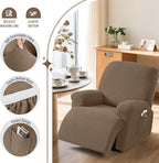TAOCOCO Oversized Recliner Chair Covers, 1 Seater Streach Recliner Covers Soft - Image 3
