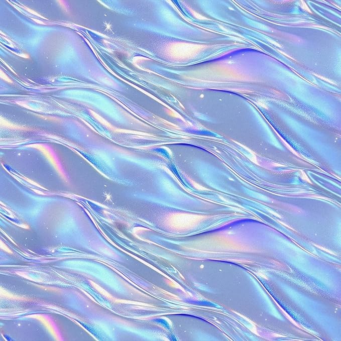 HOMETITUTE Shimmering Lilac Blue Wave Pattern Wallpaper Peel and Stick Contact - Image 4