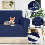 ZNSAYOTX Super Stretch Couch Cover, New Striped Sofa Covers Fitted Slipcovers - Image 3