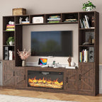 103" Fireplace TV Stand with 40" Electric Fireplace, Farmhouse TV Stand with by StMandyu