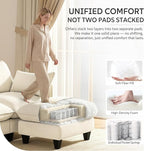 Ihanherry 139" U-Shaped Modular Sectional Couch, Oversized Cloud Sofa - Image 5