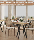 Round Kitchen Tables for 2-4, 31.5" Small Dining Tables - Image 9