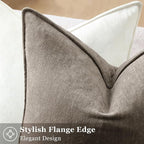 decorUhome Summer Couch Euro Sham Throw Pillow Covers 22x22 Set of 2, - Image 2