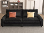 EASE MOOSE 88.5" Large Seat Velvet Loveseat Sofa, Soft Deep Seat Couches - Image 4