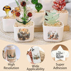 4 Sheets Rub on Transfers for Crafts, Forest Deer Furniture Transfers for Wood - Image 4