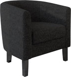 BELLEZE Living Room Chair, Teddy Polyester Accent Barrel Chair, Club Tub Sofa - Image 6