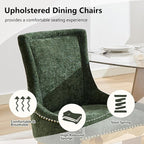 Upholstered Dining Chairs Set of 6, Modern Fabric Side Chairs - Image 4