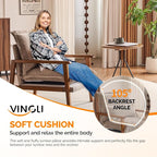 VINGLI Mid-Century Modern Cloud Accent Armchair - Image 6
