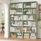 FOTOSOK 6-Tier Open Bookcase and Bookshelf Set of 2, Freestanding Display - Image 4
