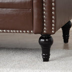 GDFStudio 84" Chesterfield Tufted Sofa Couch - Image 8