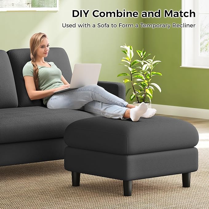 Welzona 83" Couches for Living Room, Teddy Sofa Couch - Image 7