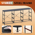 WLIVE 63''W Dresser for Bedroom, 75 inch TV, Wide Chest of Drawers - Image 7