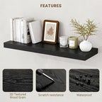 Acovy 48 Inch Floating Shelves, Wooden Shelves - Image 5