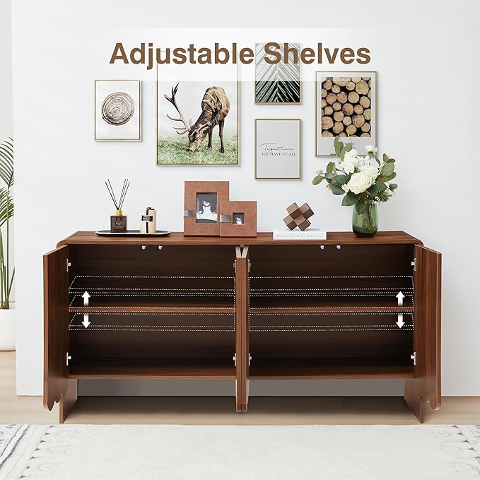 ORRD Sideboard Buffet Cabinet, Accent Storage Cabinets - Image 6