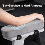 Smiry Ergonomic Office Chair Armrest Pads, Memory Foam Arm Rest Covers - Image 4