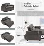 55.5" Small Sleeper Sofa Couch - Image 6