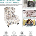 KRFOONN Wingback Chair Cover Slipcovers 2 Piece Stretch Wing Chair Covers - Image 6