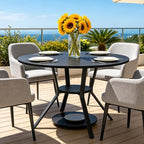 Wildhome Round Dining Table for 2-4, 43 Inch Dining Room Kitchen Table - Image 7