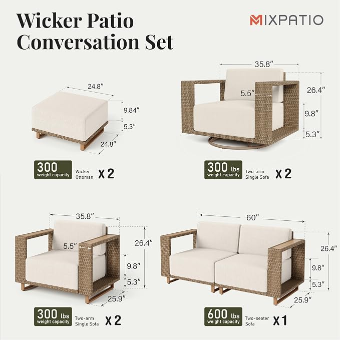 MIXPATIO Patio Furniture Set - Image 6