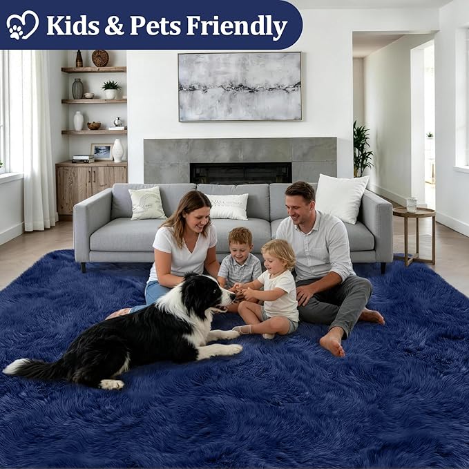 6x9 Area Rugs for Living Room Bedroom: Ultra Soft Fluffy Shag Rug Upgrade - Image 4